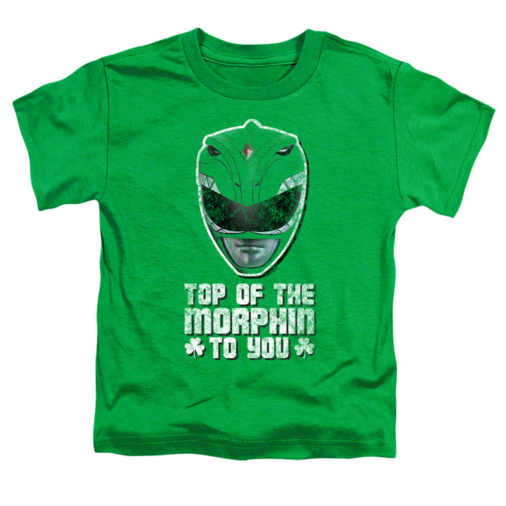 Power Rangers Top Of The Morphin To You Toddler Kids Youth T Shirt Kelly Green Officially Licensed