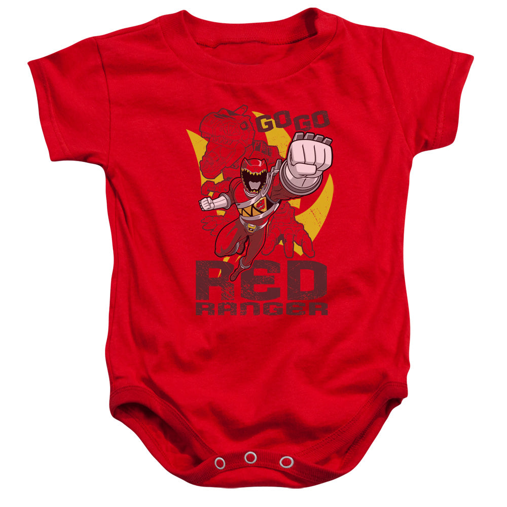 Power Rangers Go Red Infant Baby Snapsuit Red Officially Licensed