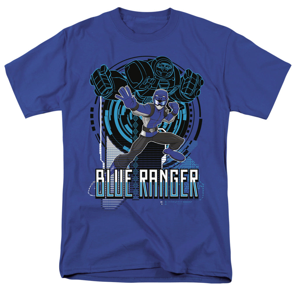 Power Rangers Blue Ranger Mens T Shirt Royal Blue Officially Licensed
