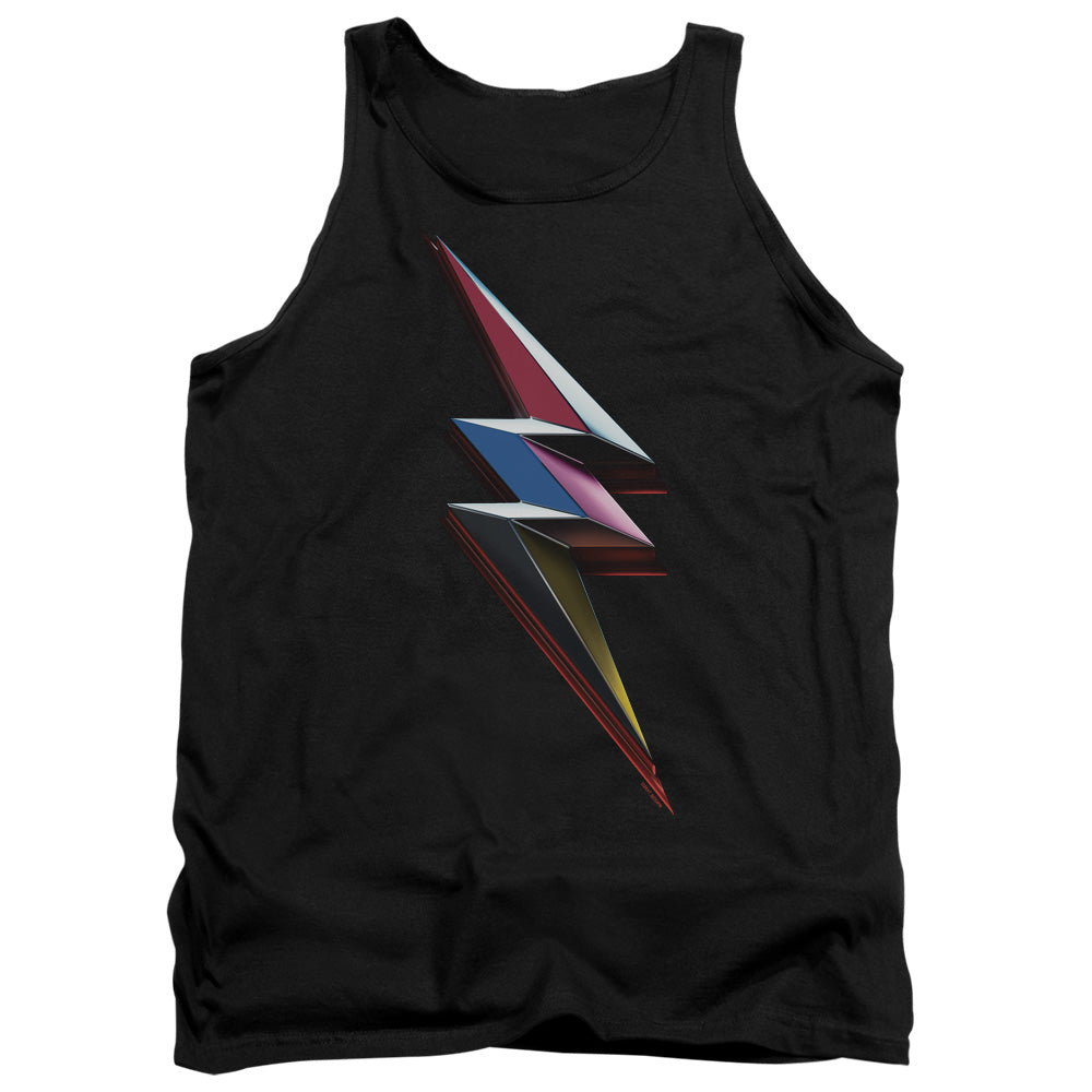 Power Rangers Movie Bolt Mens Tank Top Shirt Black Officially Licensed