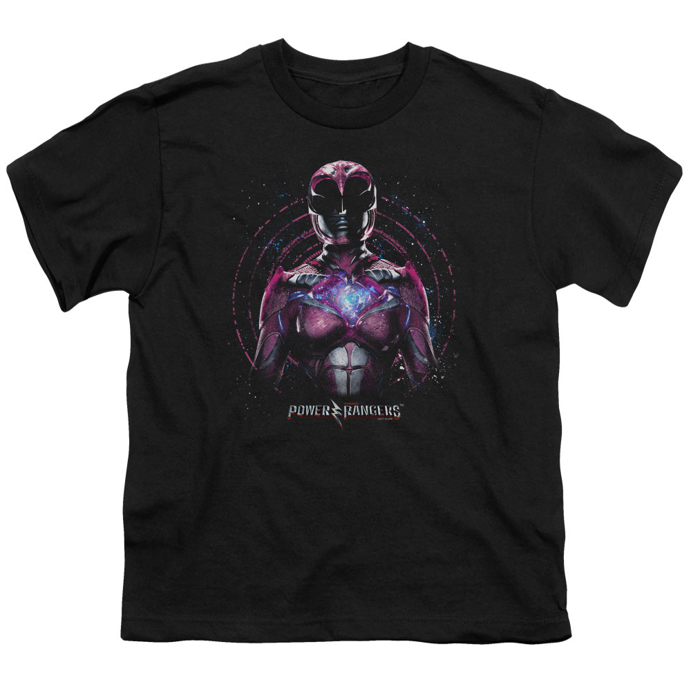 Power Rangers Pink Ranger Kids Youth T Shirt Black Officially Licensed