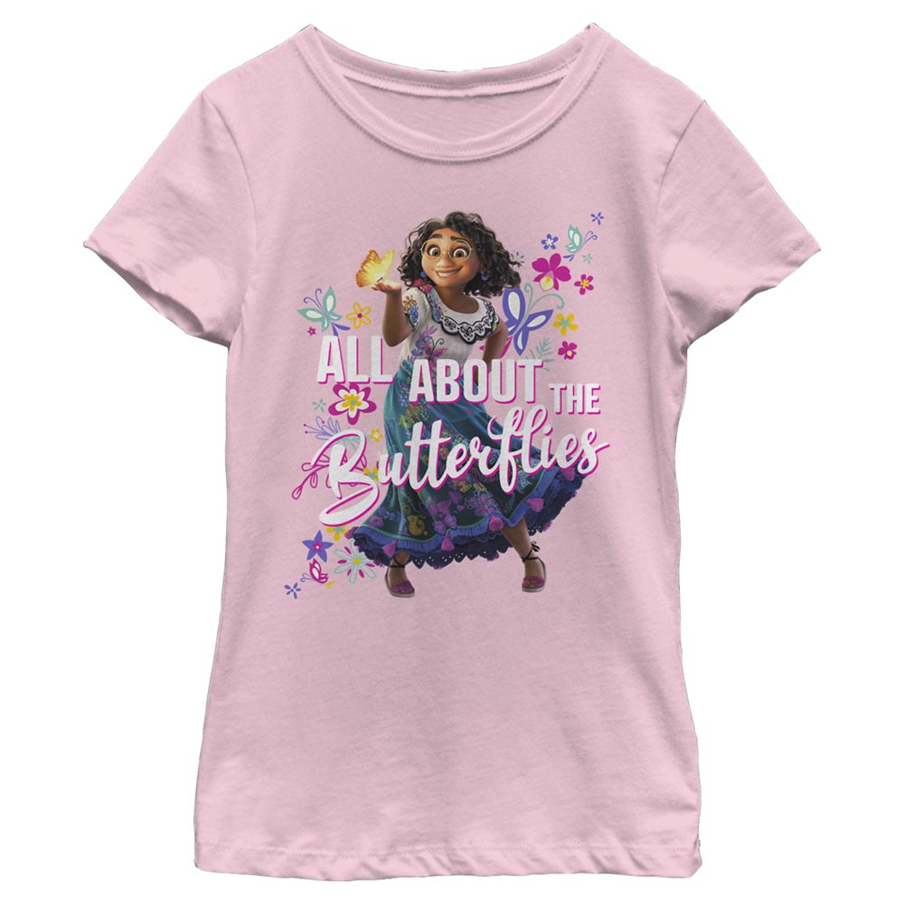 Disney All Butterflies Girls Kids T Shirt