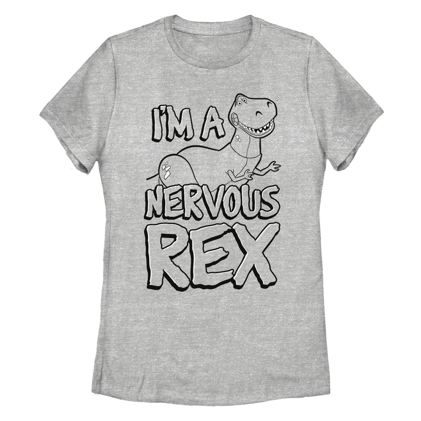 Disney Nervous Rex Womens T Shirt