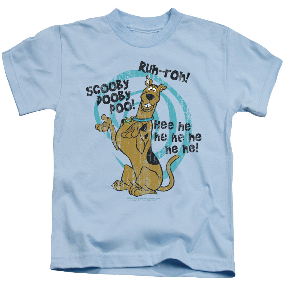 Scooby Doo Quoted Juvenile Kids Youth T Shirt Light Blue Officially Licensed