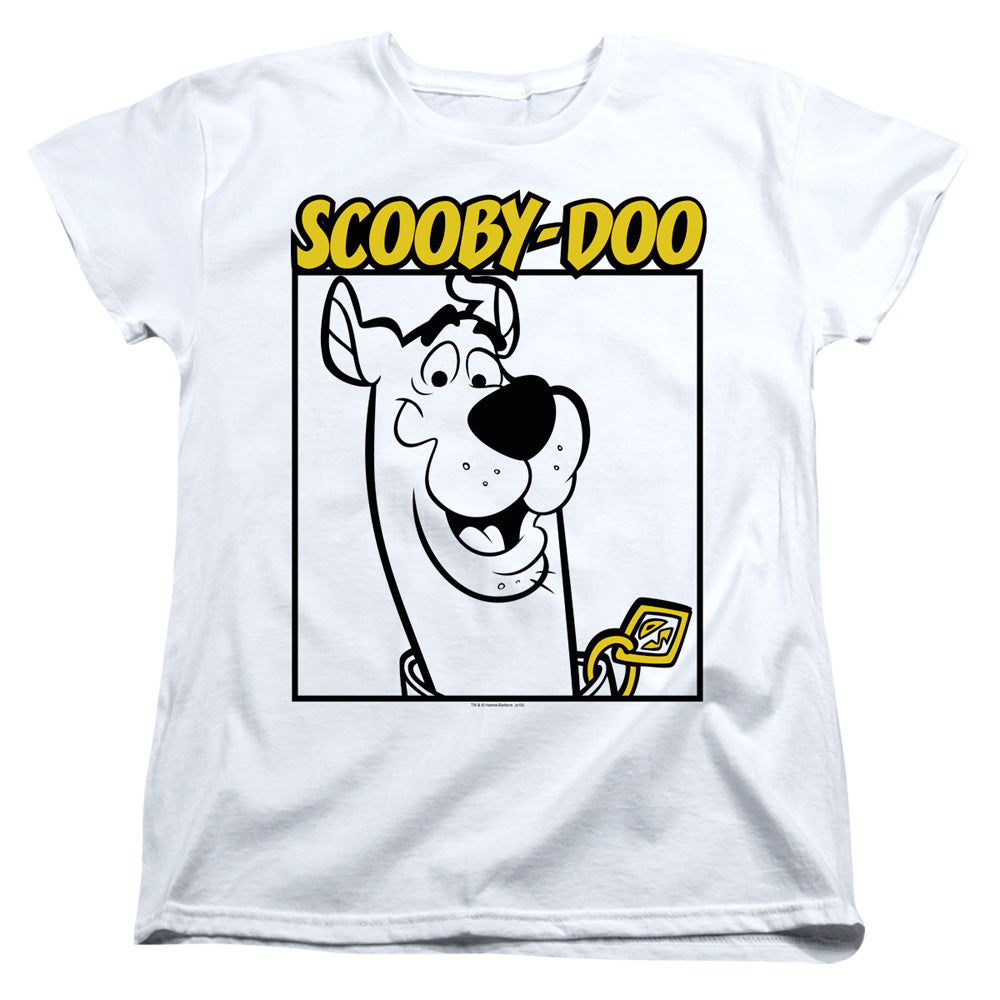 Scooby Doo Scooby Square Womens T Shirt White Officially Licensed