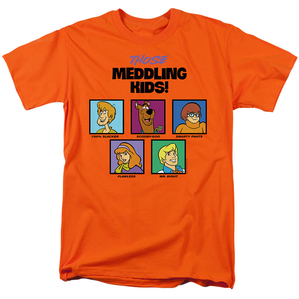 Scooby Doo! Those Meddling Kids! Mens T Shirt Orange Officially Licensed