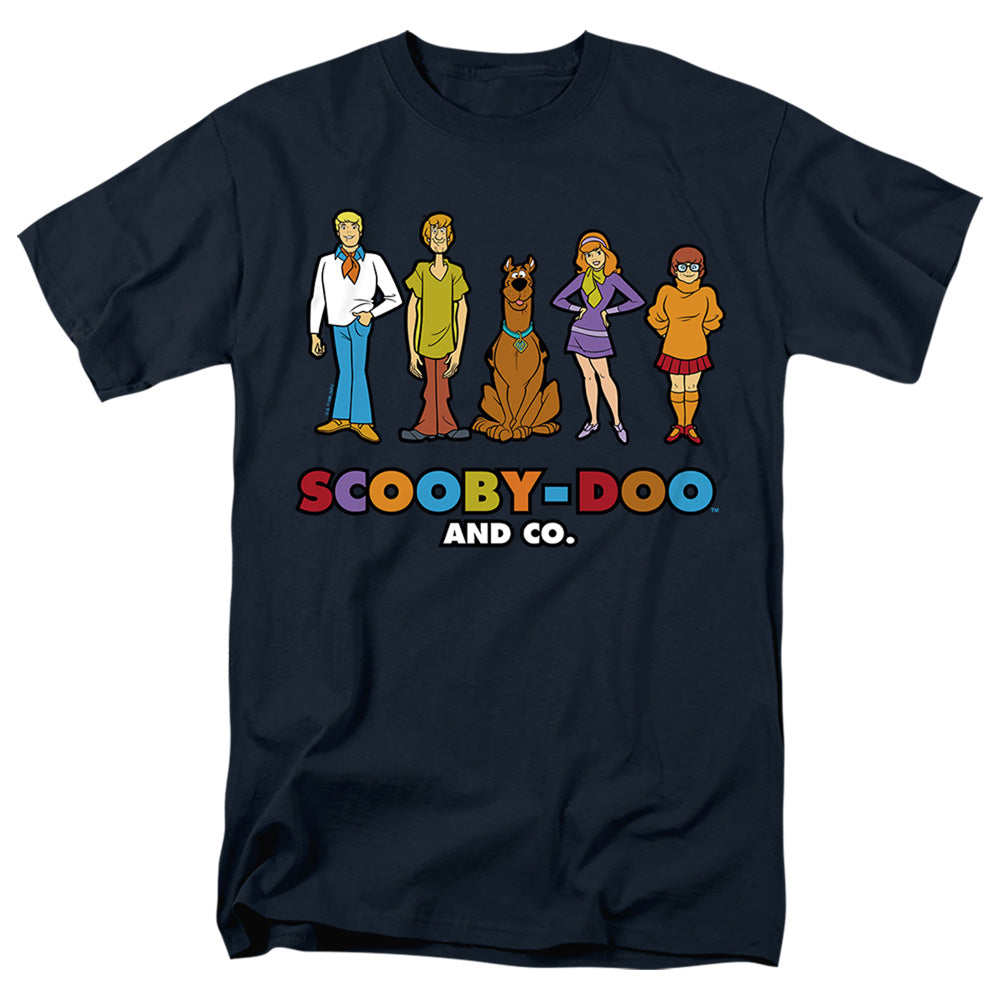 Scooby Doo! And Co. Lineup Mens T Shirt Navy Officially Licensed