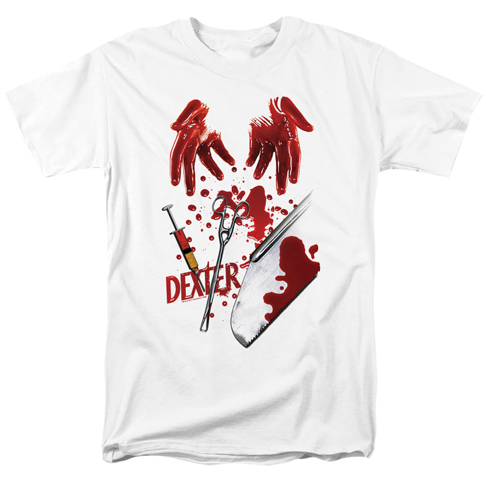 Dexter Tools Of The Trade Mens T Shirt White Officially Licensed