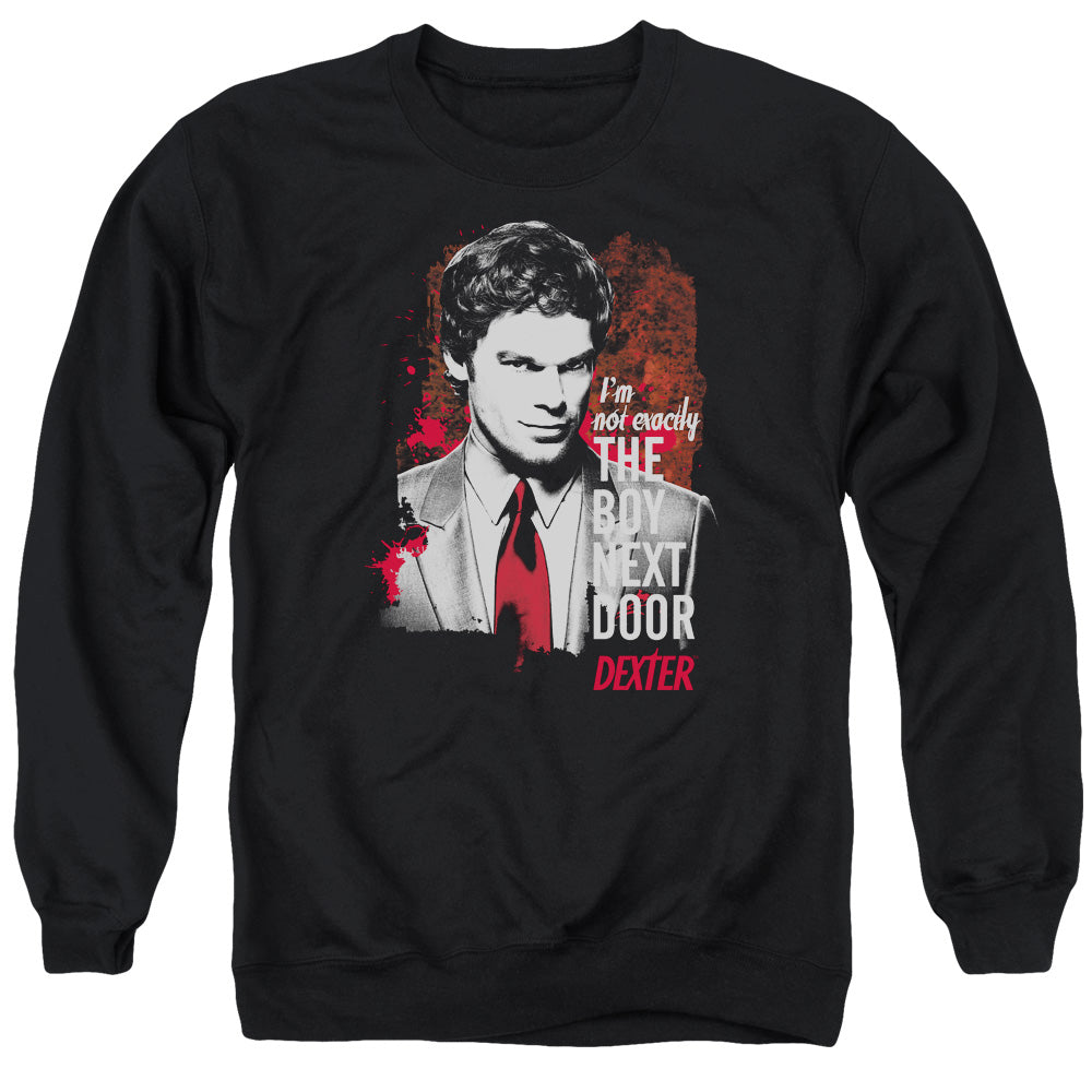 Dexter Boy Next Door Mens Crewneck Sweatshirt Black