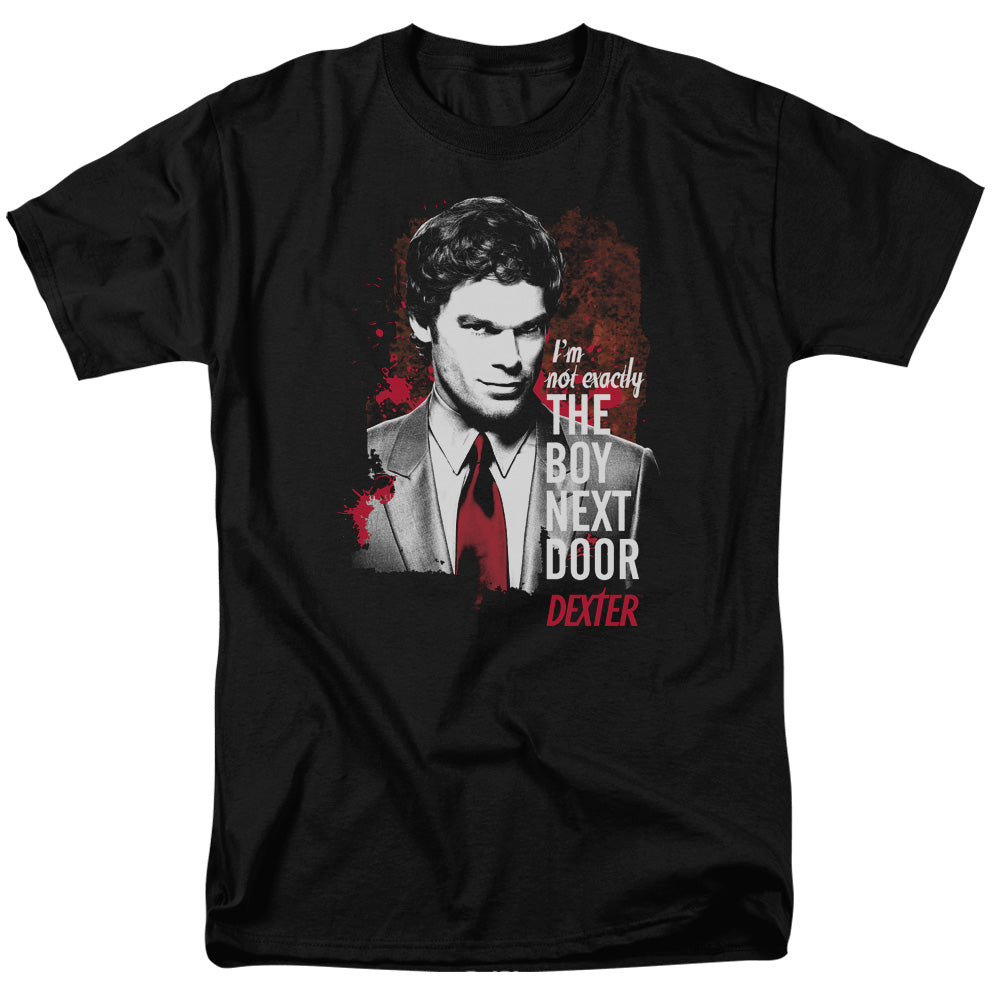 Dexter Boy Next Door Mens T Shirt Black Officially Licensed