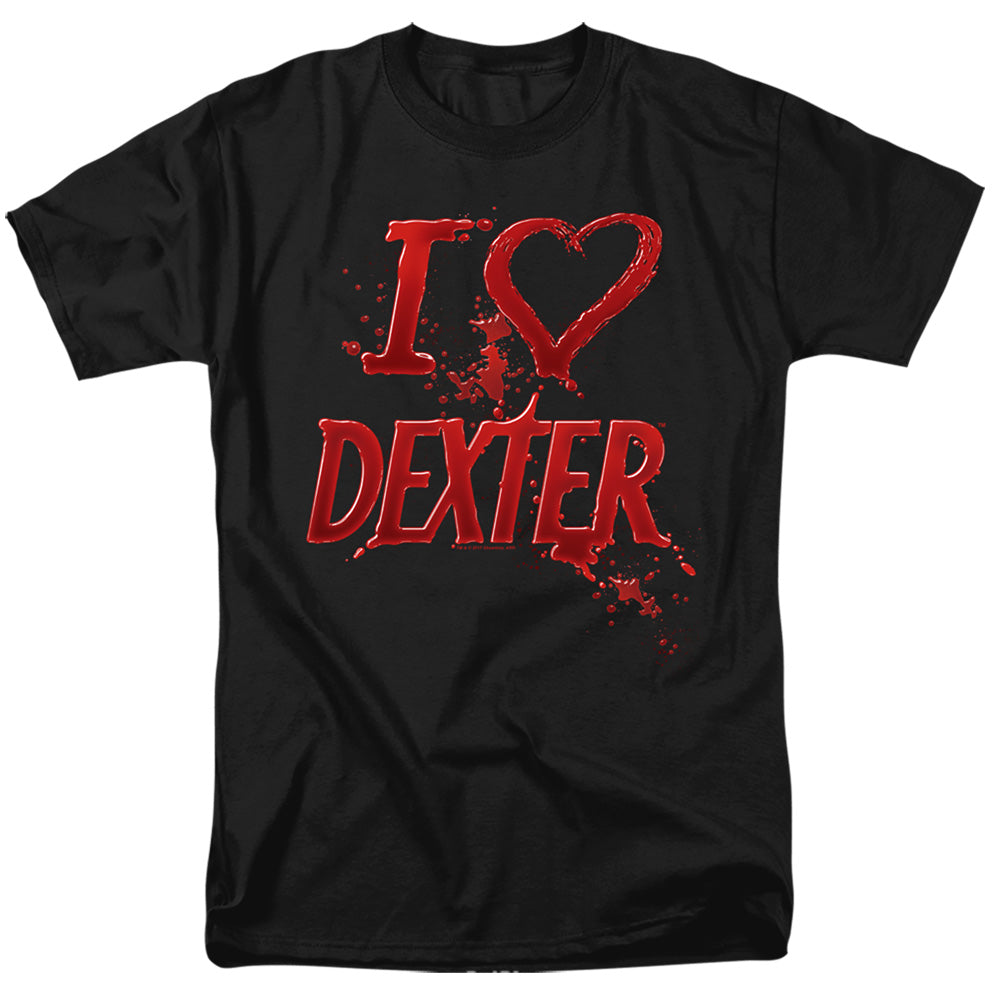 Dexter I Heart Dexter Mens T Shirt Black Officially Licensed