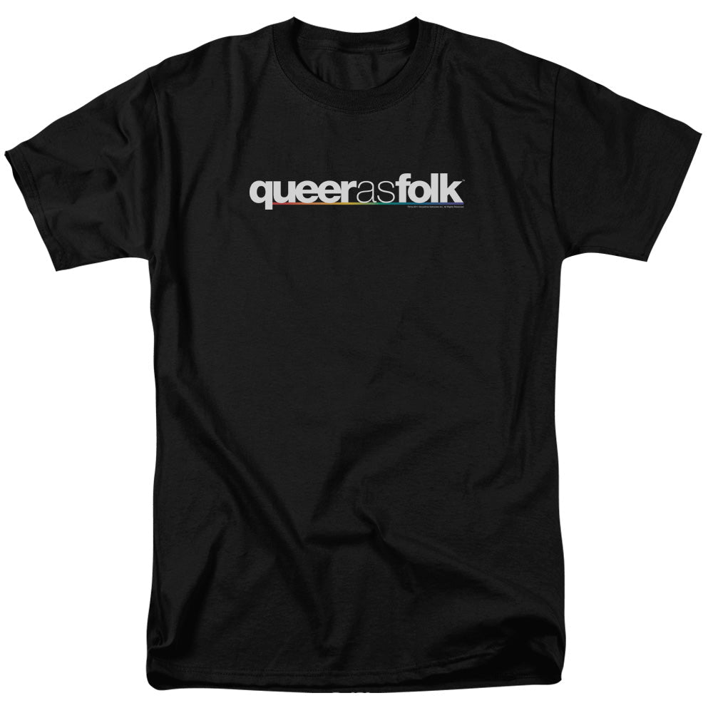 Queer As Folk Logo Mens T Shirt Black Officially Licensed