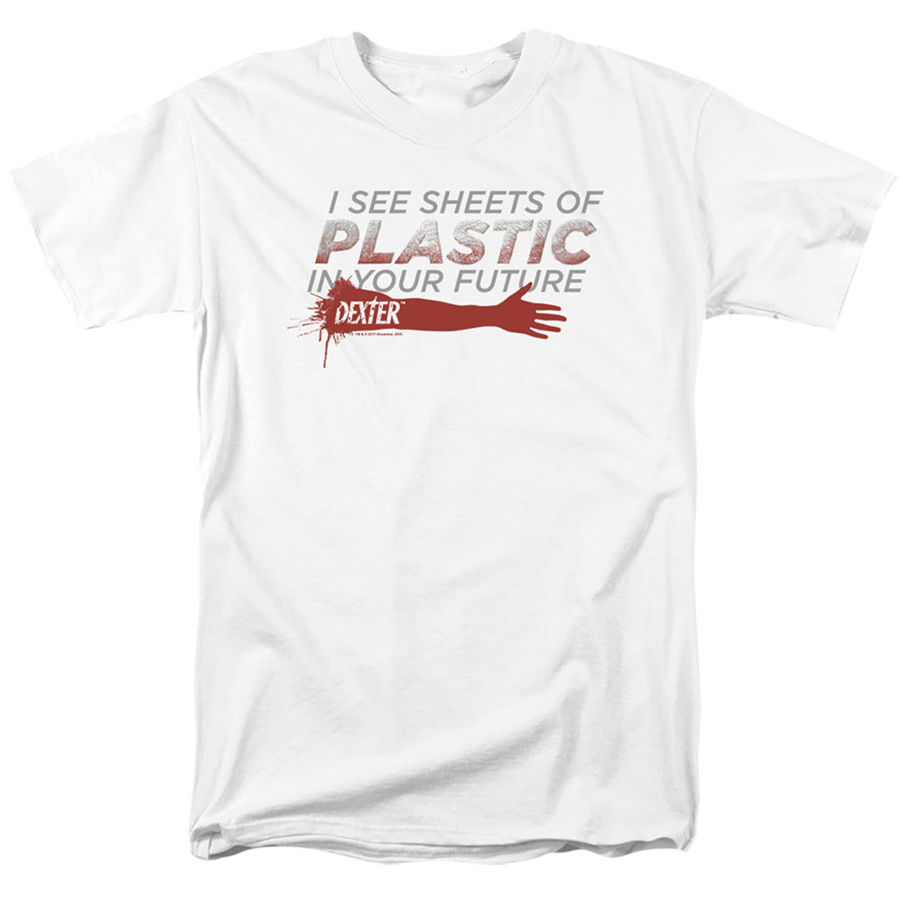Dexter Plastic Prediction Mens T Shirt White Officially Licensed