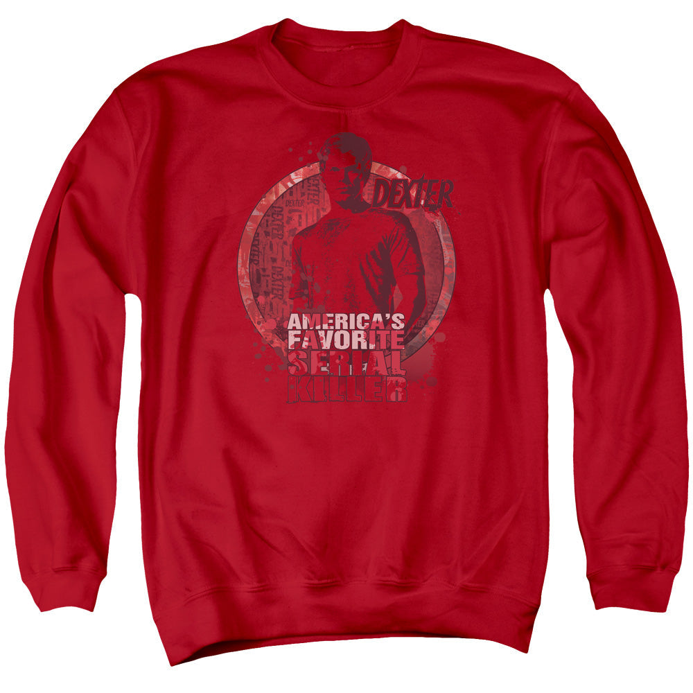 Dexter Americas Favorite Mens Crewneck Sweatshirt Red