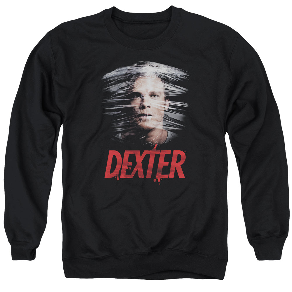 Dexter Plastic Wrap Mens Crewneck Sweatshirt Black
