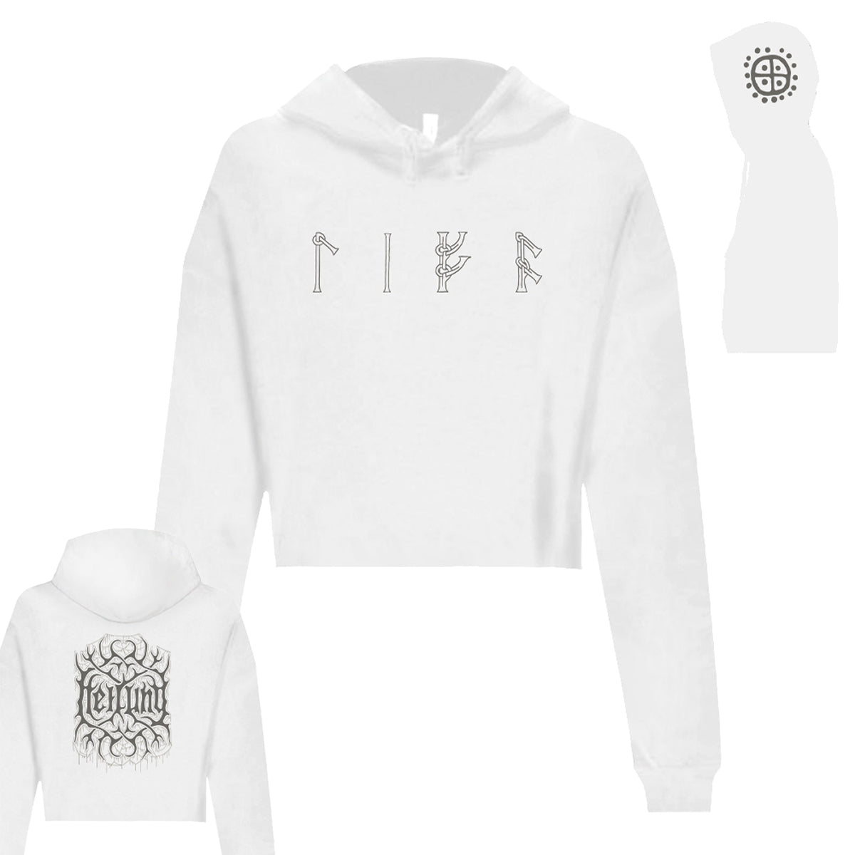 Heilung - Lifa Cropped Hoodie