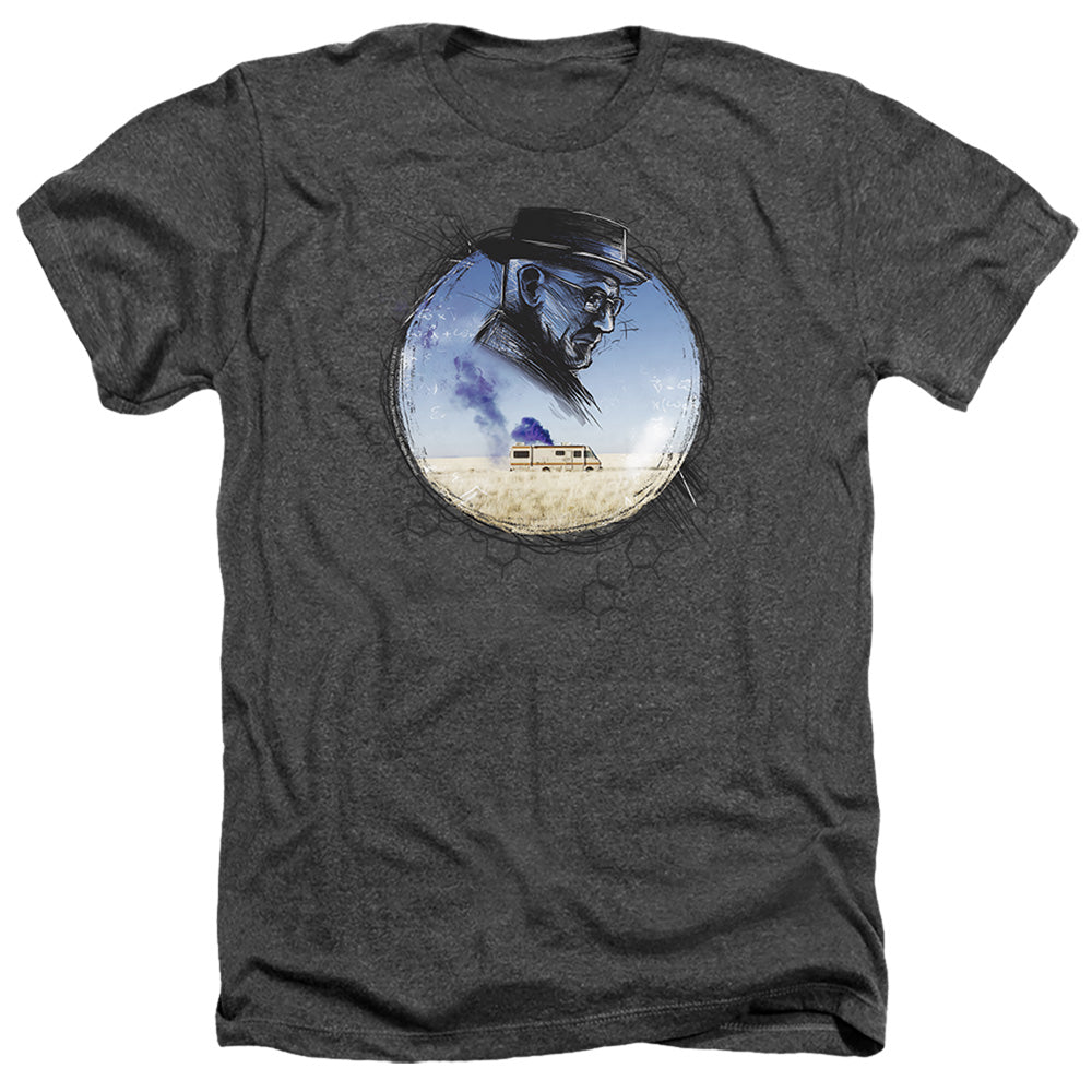 Breaking Bad Crystal Heather Mens T Shirt Charcoal Officially Licensed