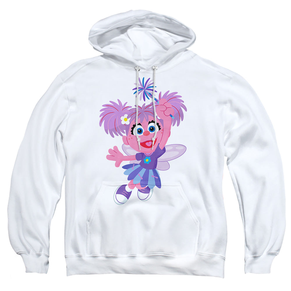 Sesame Street Furry Friends Forever! Abby Cadabby Mens Hoodie White Officially Licensed