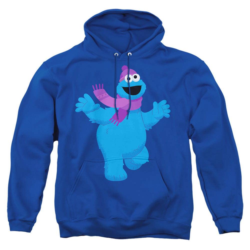 Sesame Street Furry Friends Forever! Cookie Monster Mens Hoodie Royal Blue Officially Licensed