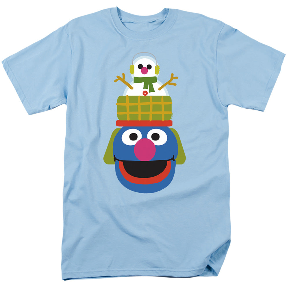 Sesame Street Christmas Nutcracker Grover Mens T Shirt Silver Officially Licensed