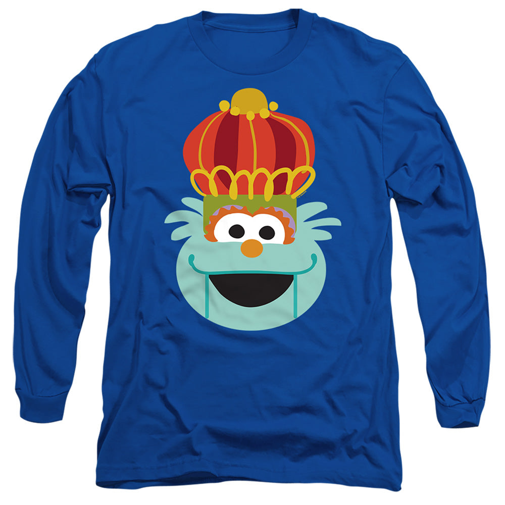 Sesame Street Christmas Nutcracker Rosita Mens Long Sleeve Shirt Royal Officially Licensed
