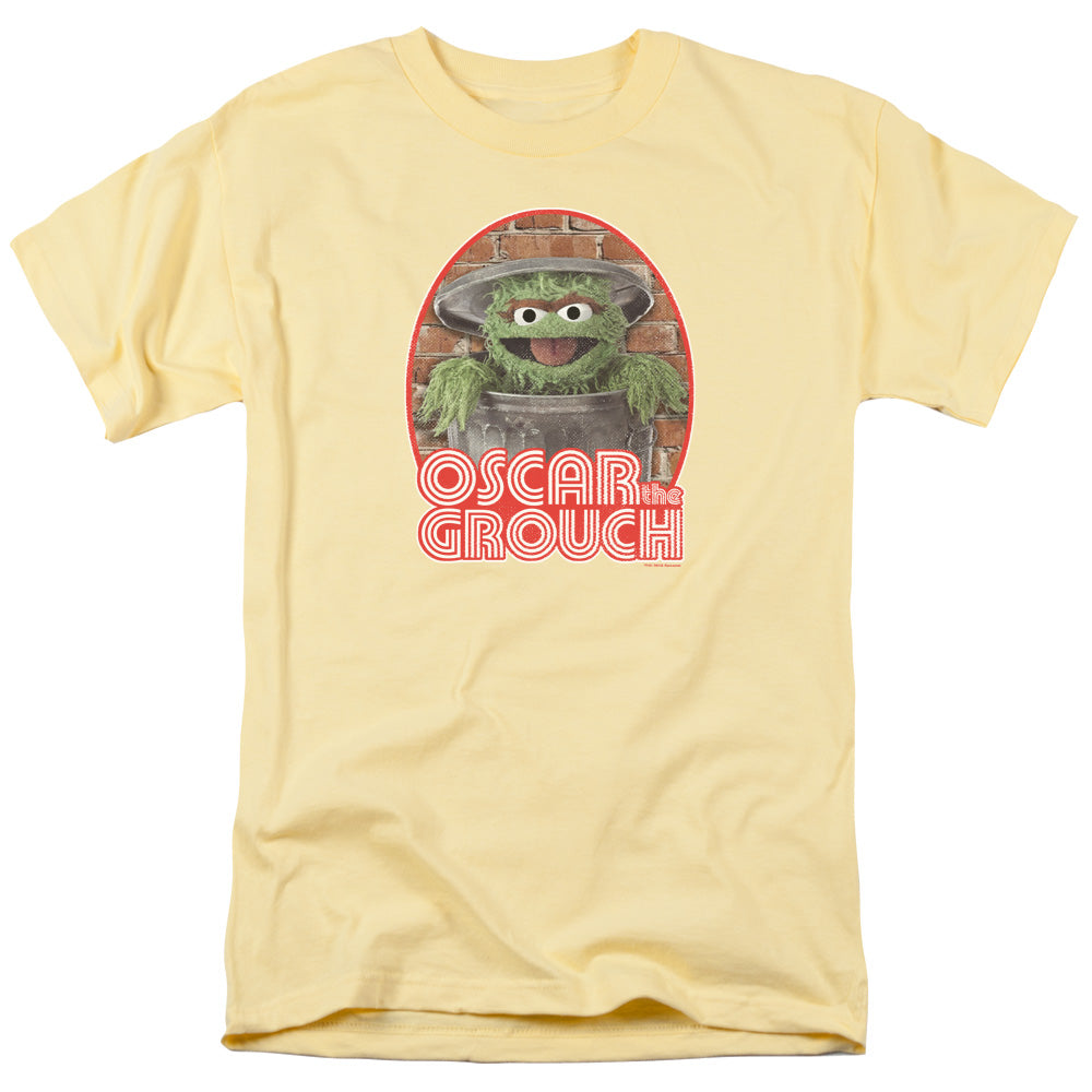 Sesame Street Oscar Iron On Mens T Shirt Banana Officially Licensed
