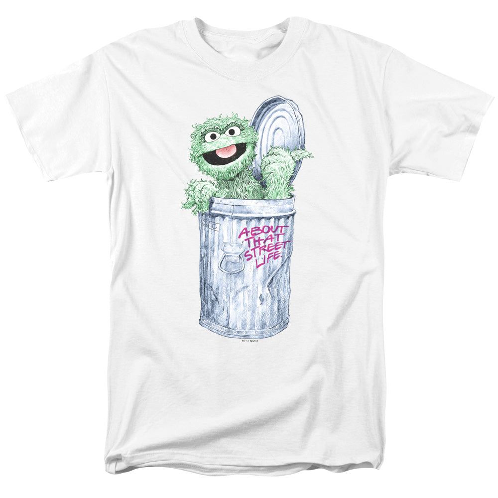 Sesame Street About That Street Life Mens T Shirt White Officially Licensed