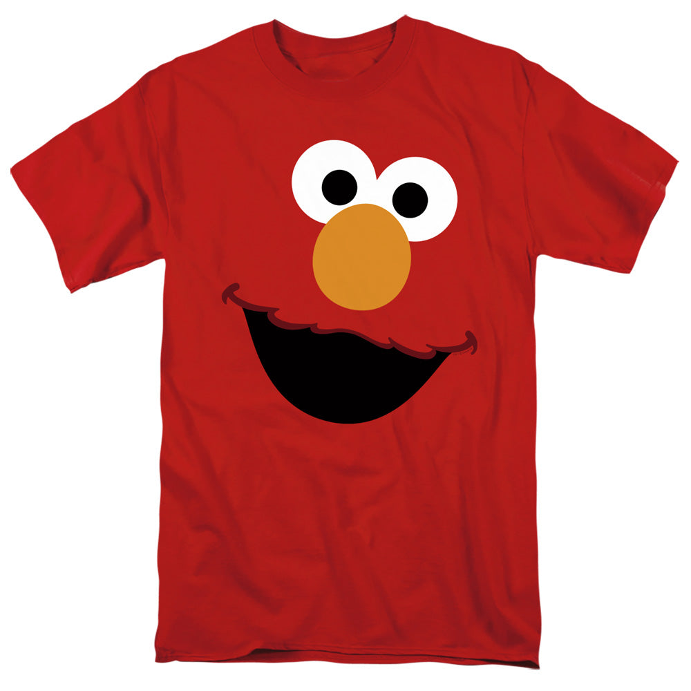 Sesame Street Elmo Face Mens T Shirt Red Officially Licensed