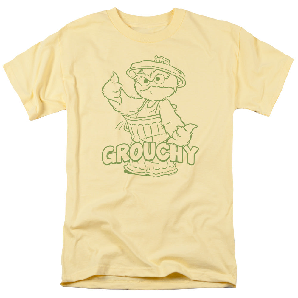 Sesame Street Grouchy Mens T Shirt Banana Officially Licensed