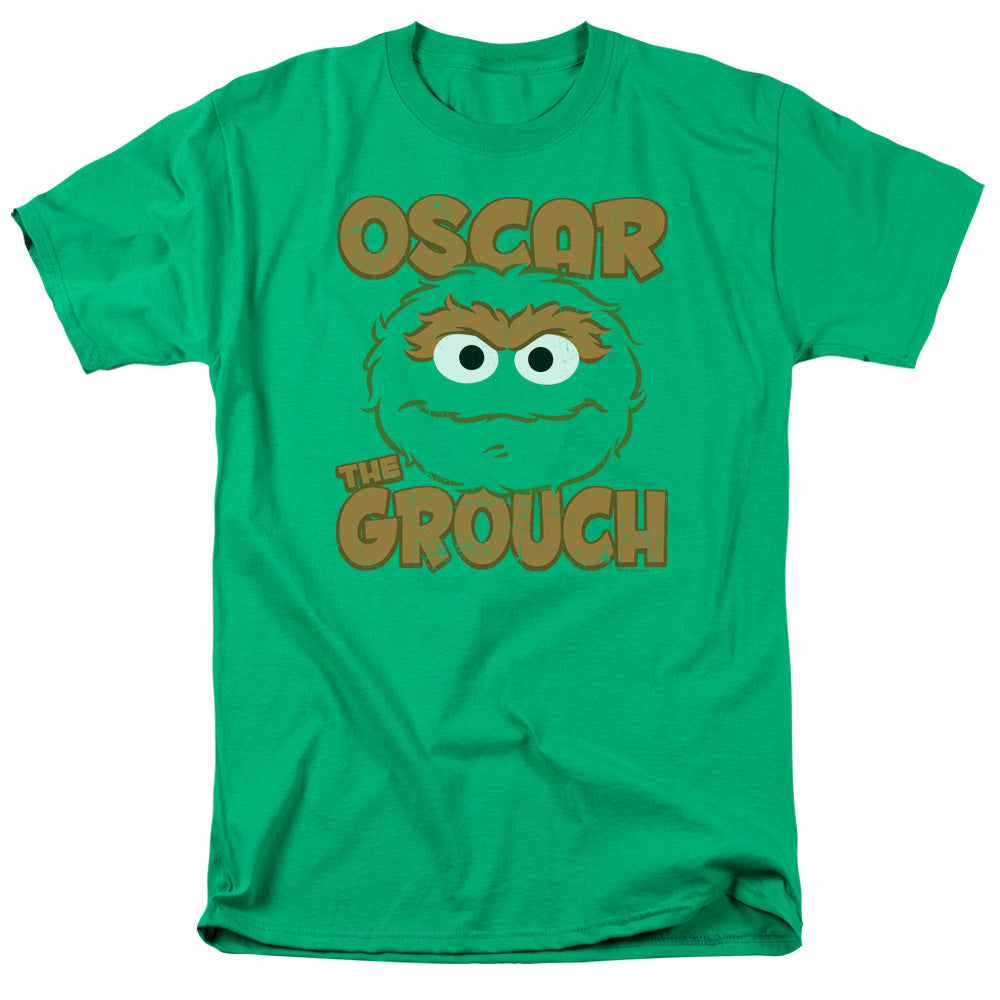 Sesame Street Oscar Sandwich Mens T Shirt Kelly Green Officially Licensed