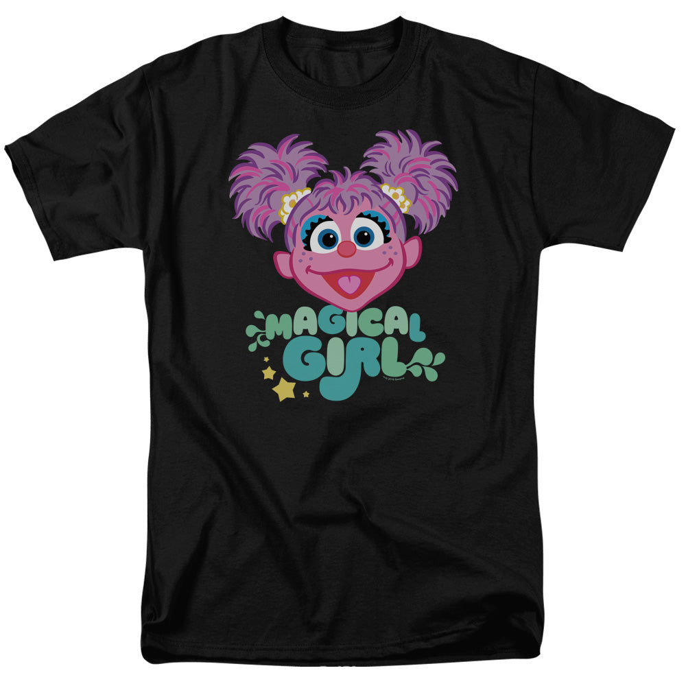 Sesame Street Magical Girl Abby Cadabby Mens T Shirt Black Officially Licensed