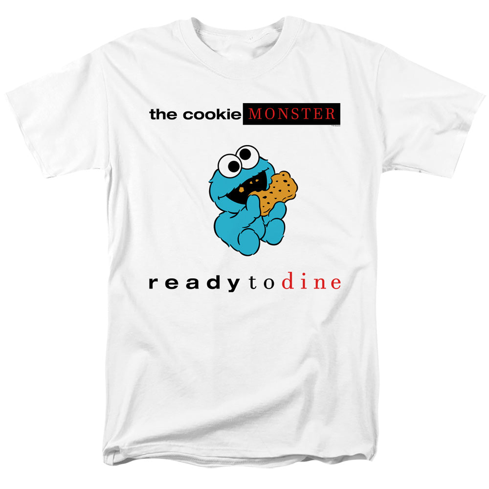 Sesame Street Ready To Dine Mens T Shirt White Officially Licensed