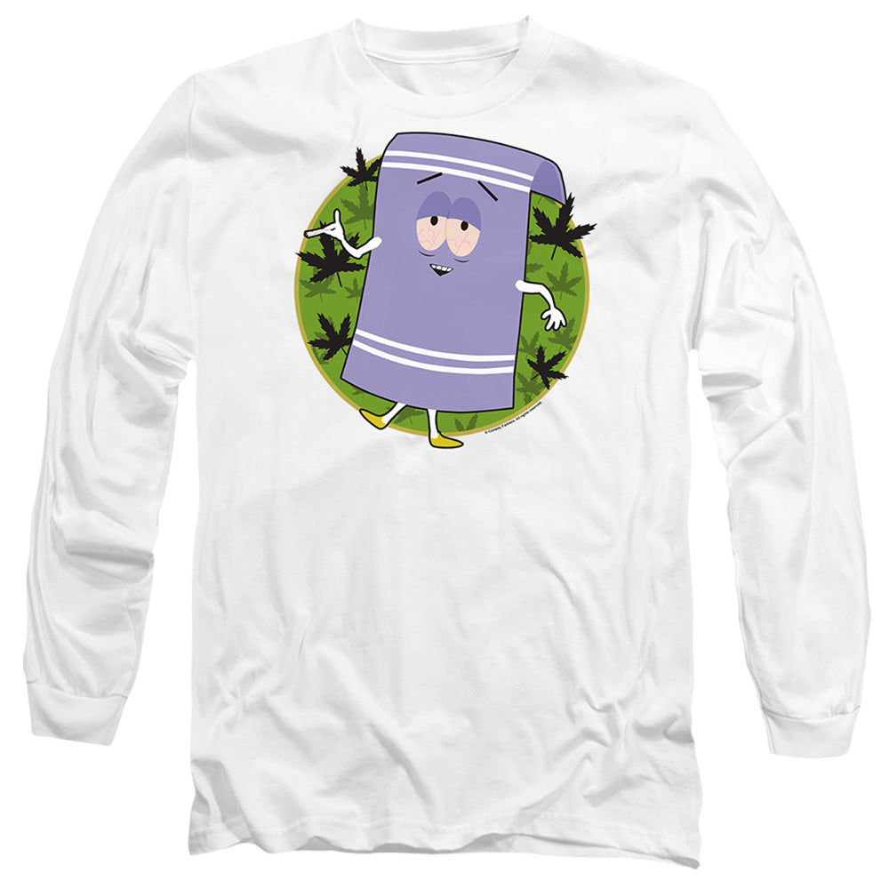 South Park Towelie Mens Long Sleeve Shirt White Officially Licensed