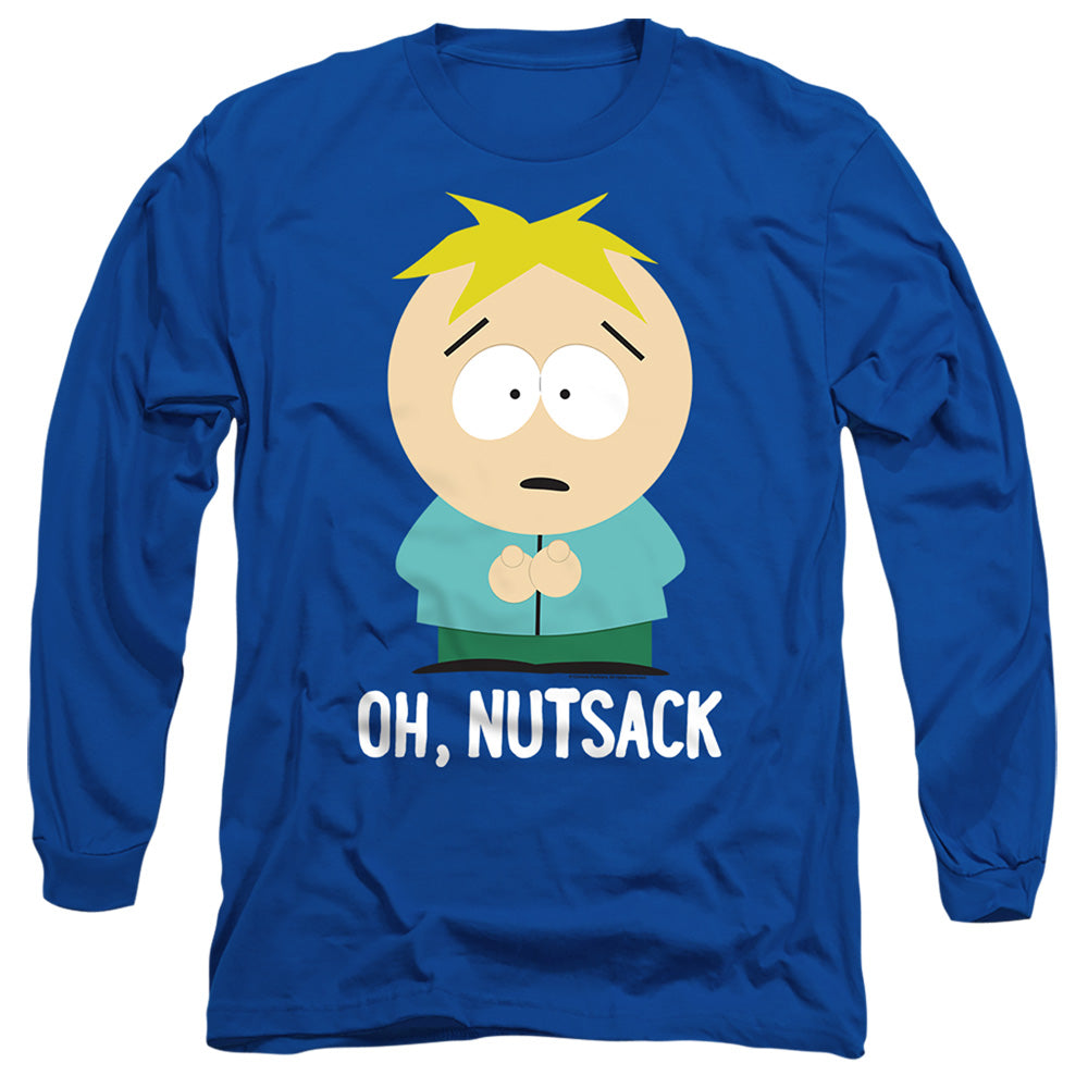 South Park Oh Nutsack Mens Long Sleeve Shirt Royal Officially Licensed