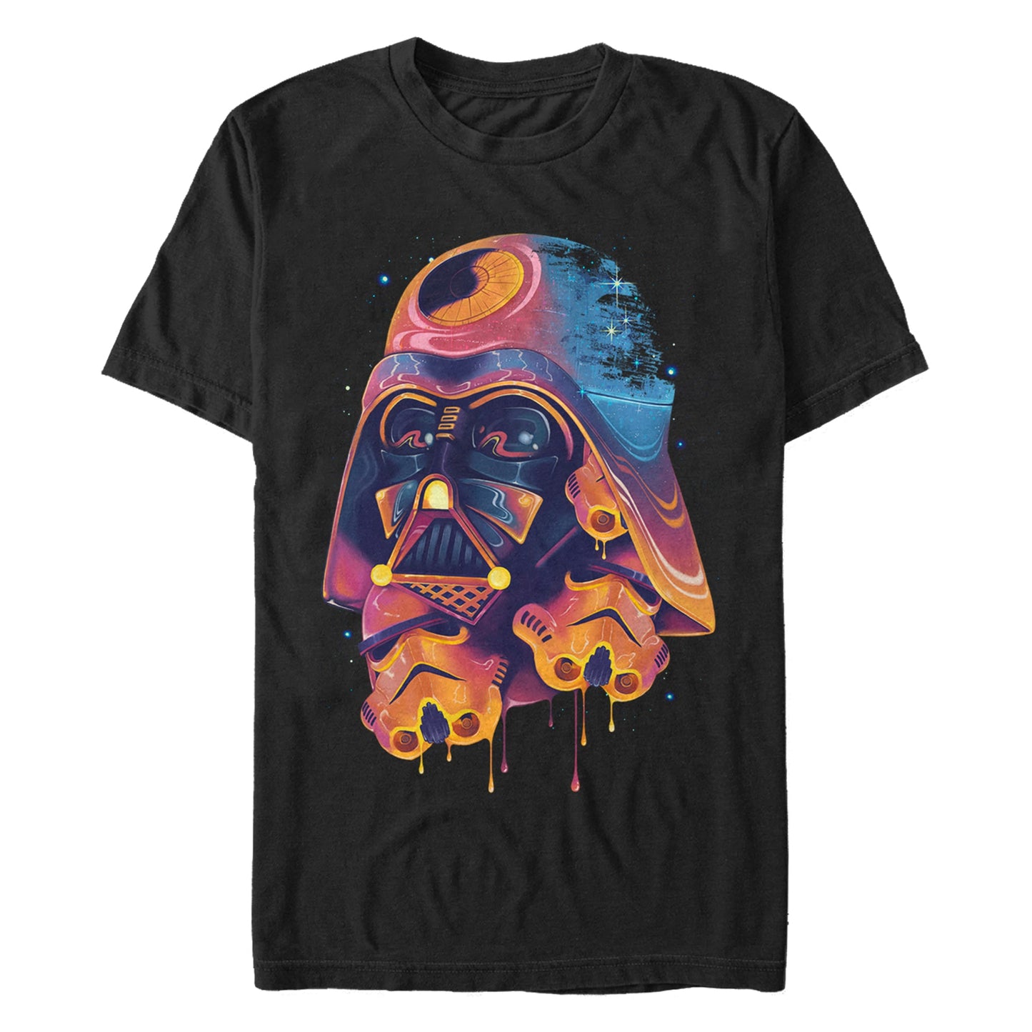 Star Wars Color Melted Vader Mens T Shirt