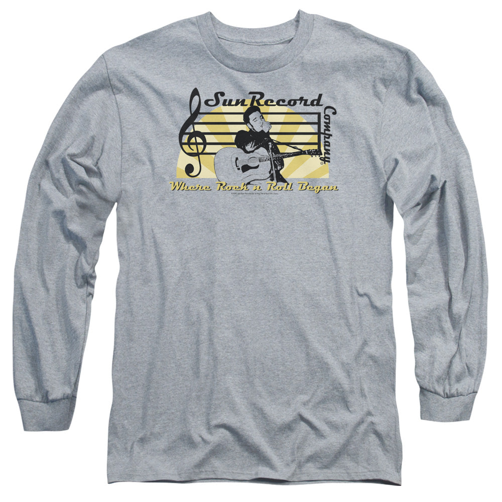 Sun Sun Record Company Mens Long Sleeve Shirt Charcoal Officially Licensed