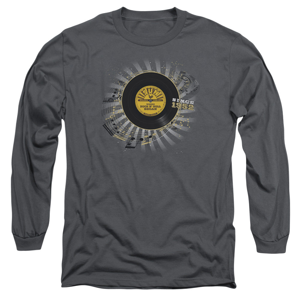 Sun Established Mens Long Sleeve Shirt Charcoal Officially Licensed