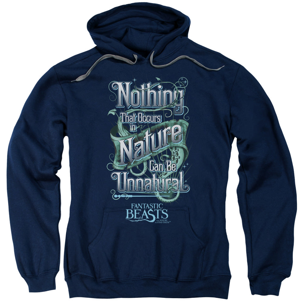 Fantastic Beasts Unnatural Mens Hoodie Navy Blue Officially Licensed