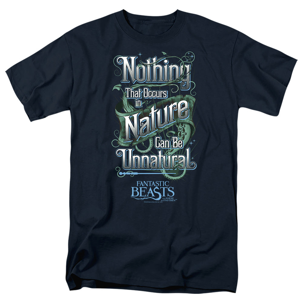 Fantastic Beasts Unnatural Mens T Shirt Navy Officially Licensed