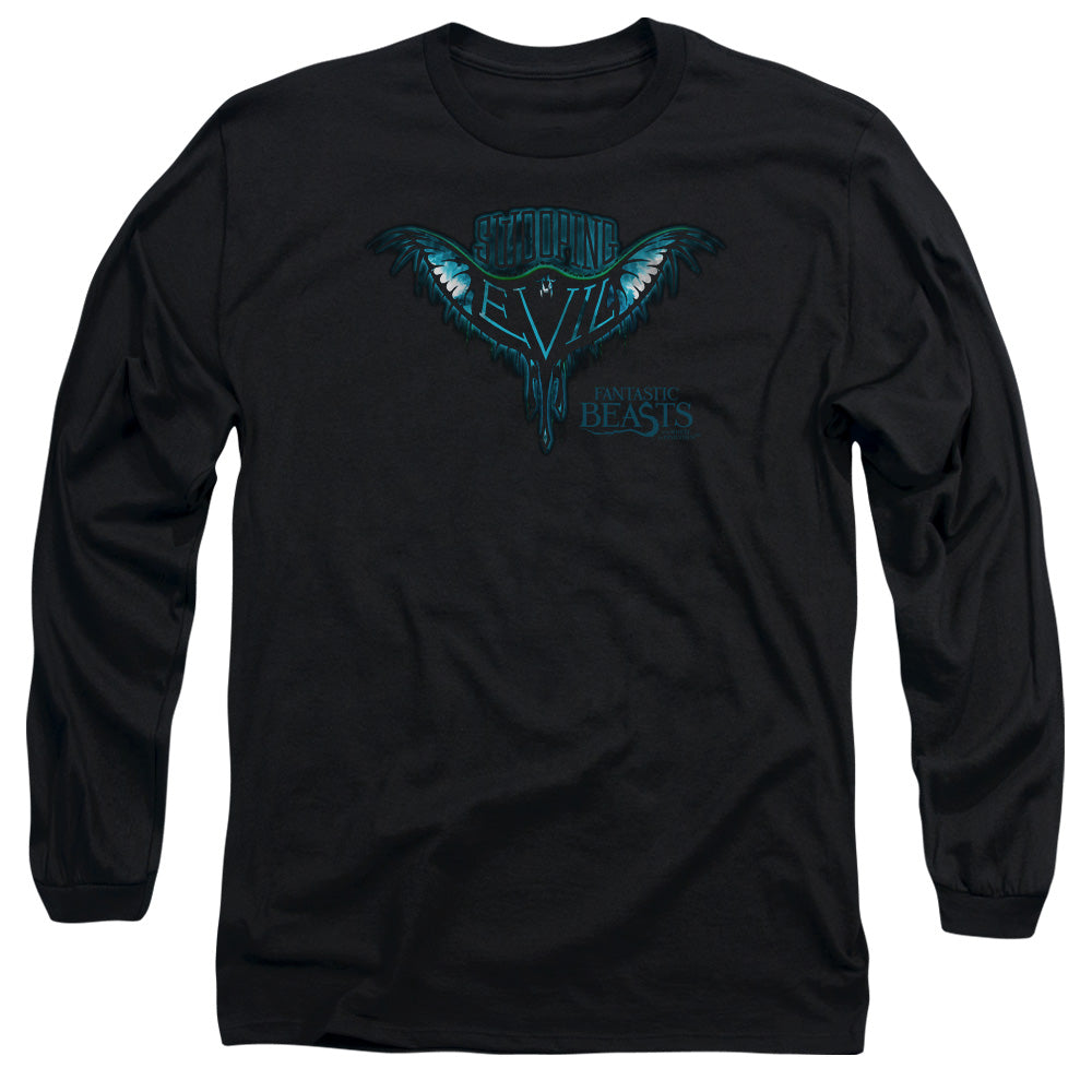 Fantastic Beasts Swooping Evil Mens Long Sleeve Shirt Black Officially Licensed Officially Licensed