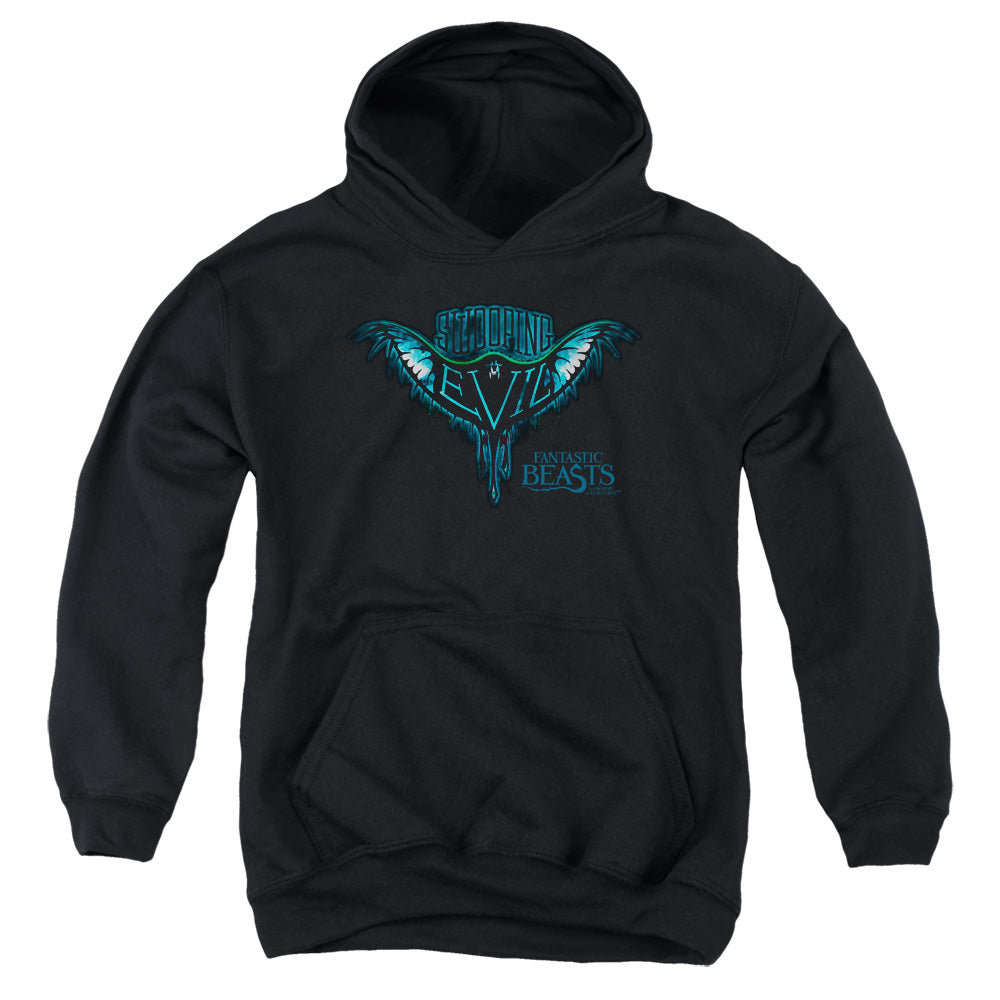 Fantastic Beasts Swooping Evil Kids Youth Hoodie Black Officially Licensed