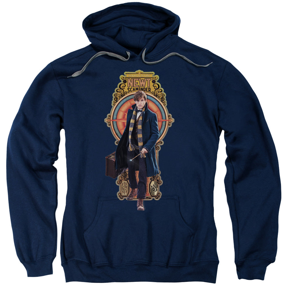 Fantastic Beasts Newt Scamander Mens Hoodie Navy Blue Officially Licensed