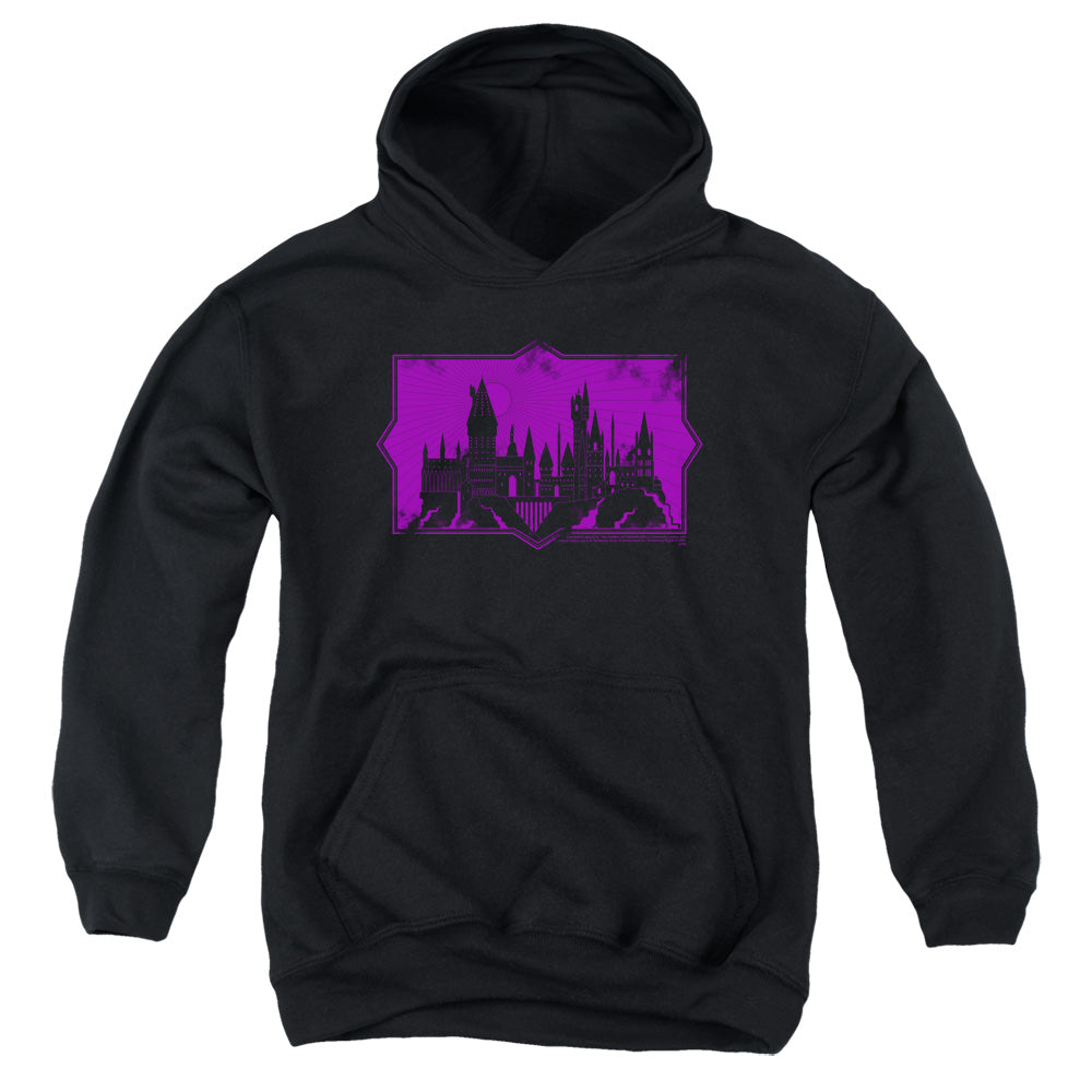 Fantastic Beasts 2 Hogwarts Silhouette Kids Youth Hoodie Black Officially Licensed