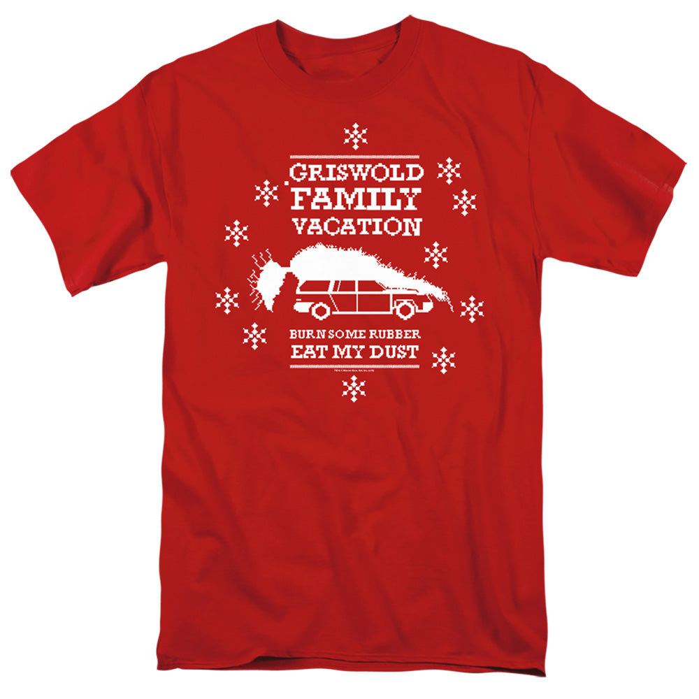Christmas Vacation Burn Some Rubber Mens T Shirt Red Officially Licensed
