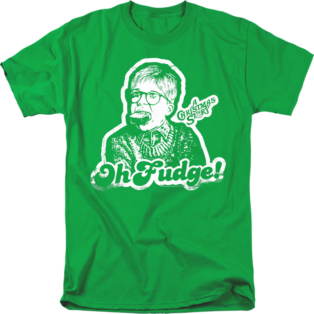 A Christmas Story Oh Fudge Again Mens T Shirt Black Officially Licensed