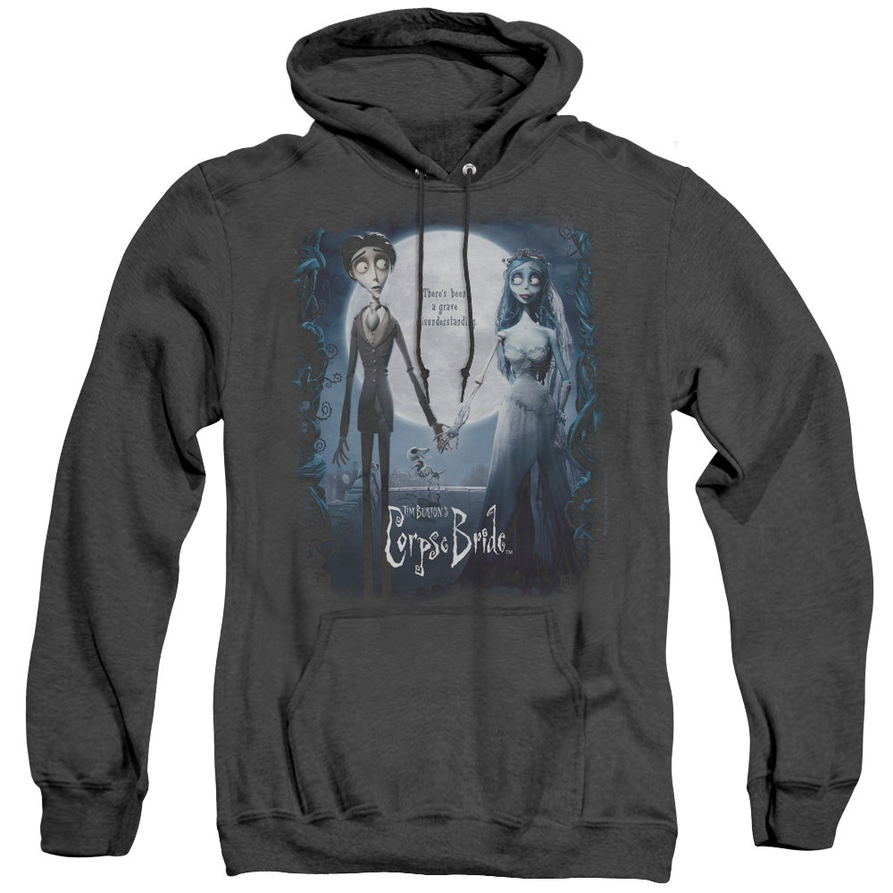 Corpse Bride Poster Mens Heather Hoodie Black Officially Licensed