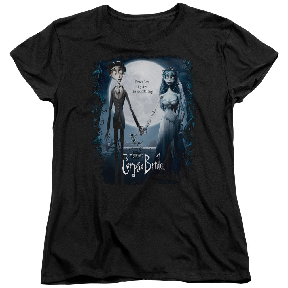Corpse Bride Poster Womens T Shirt Black Officially Licensed