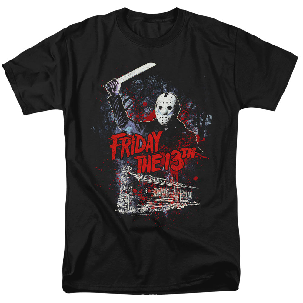 Friday The 13Th Cabin Mens T Shirt Black Officially Licensed