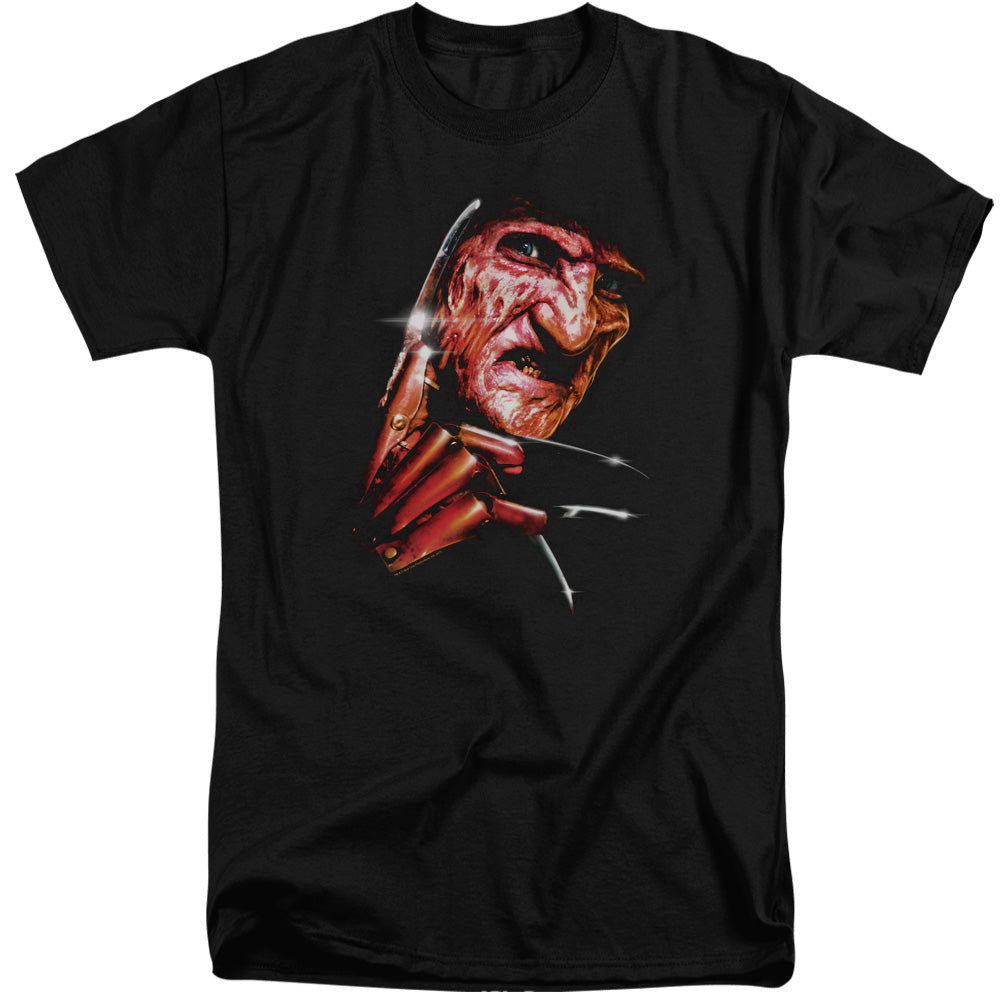 Nightmare On Elm Street Freddys Face Mens Tall T Shirt Black Officially Licensed