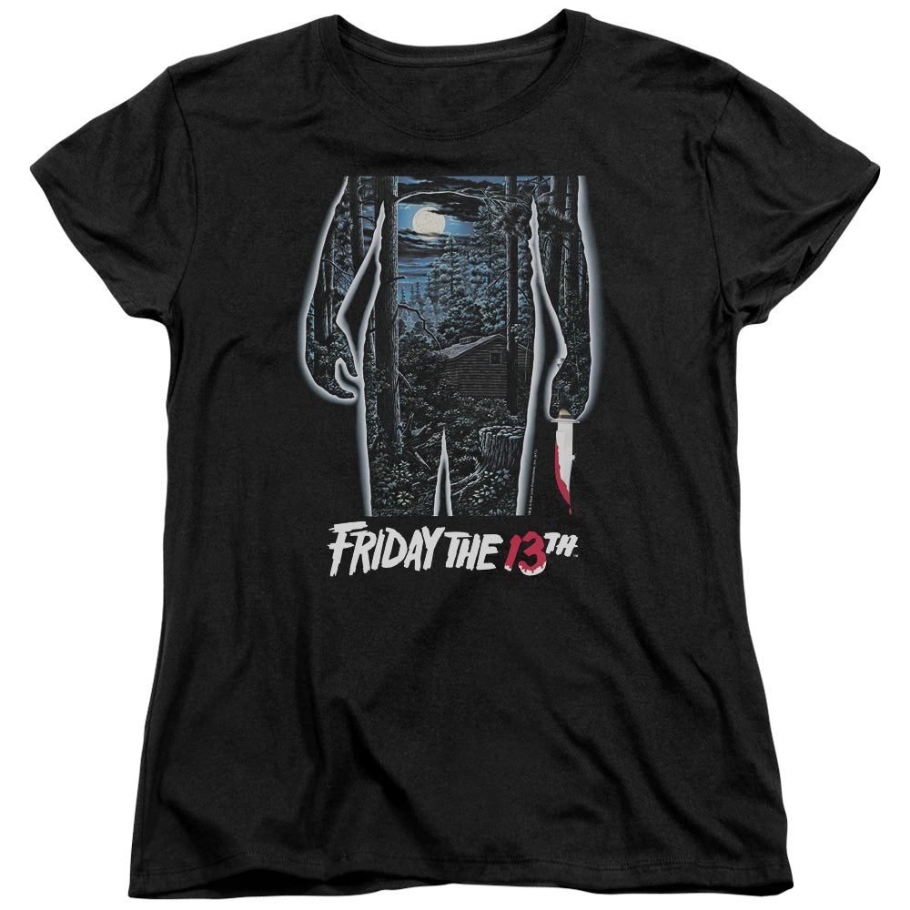 Friday The 13th 13th Poster Womens T Shirt Black Officially Licensed